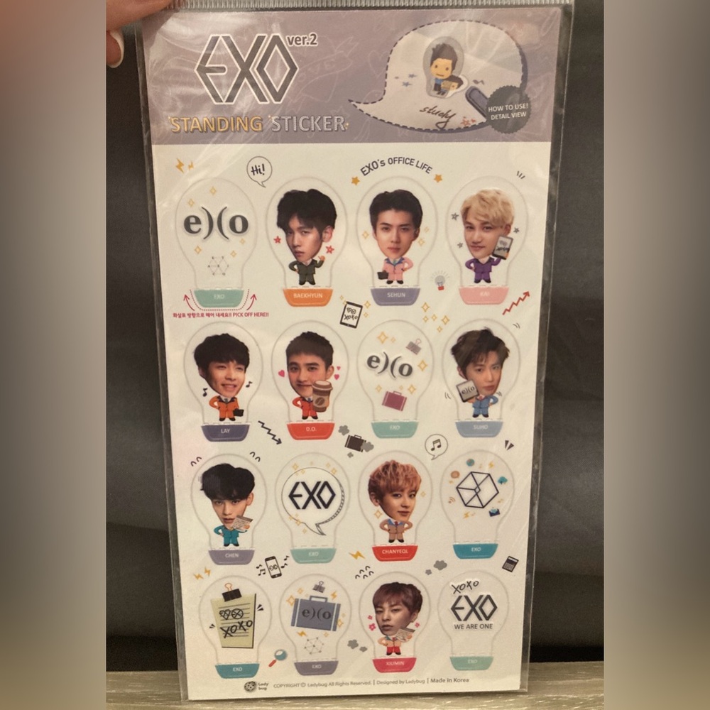 EXO Standing Sticker Sheet